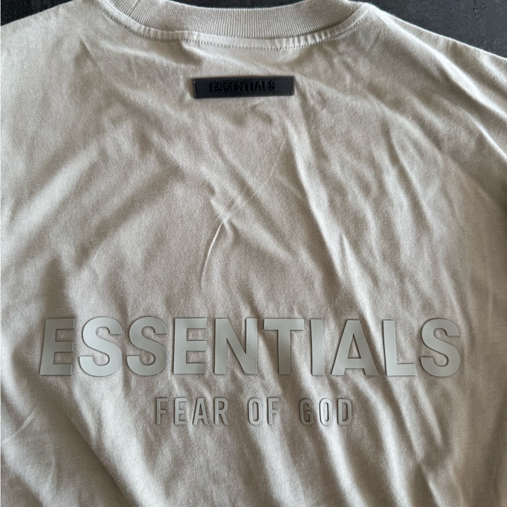 Essentials Light Beige 2021 Collection Tee - Picture 2 of 6